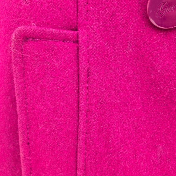 Deep Fuchsia Magenta Guess wool Coat - Picture 7 of 7